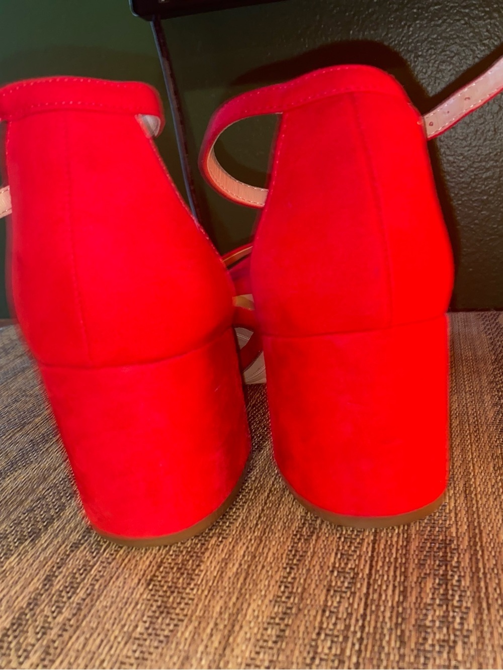 ❤️ A New Day Michaela Heels – Cherry Red Suede | Size 9.5 - Picture 6 of 6